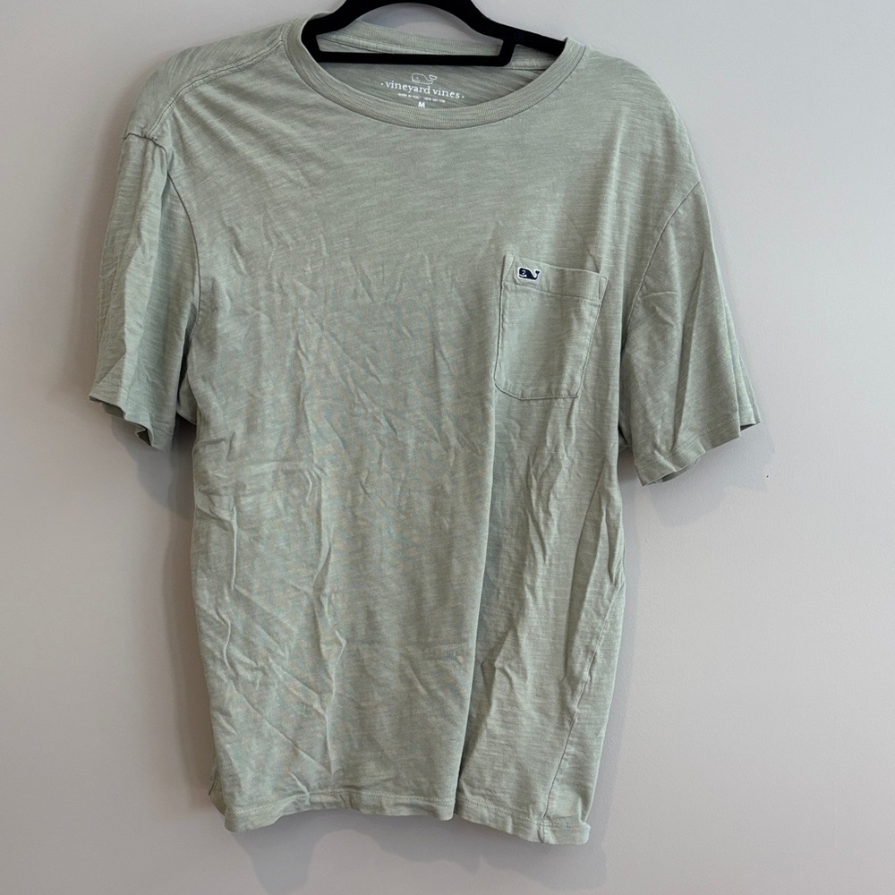 Vineyard Vines Men's Light Green Short Sleeve Tee
